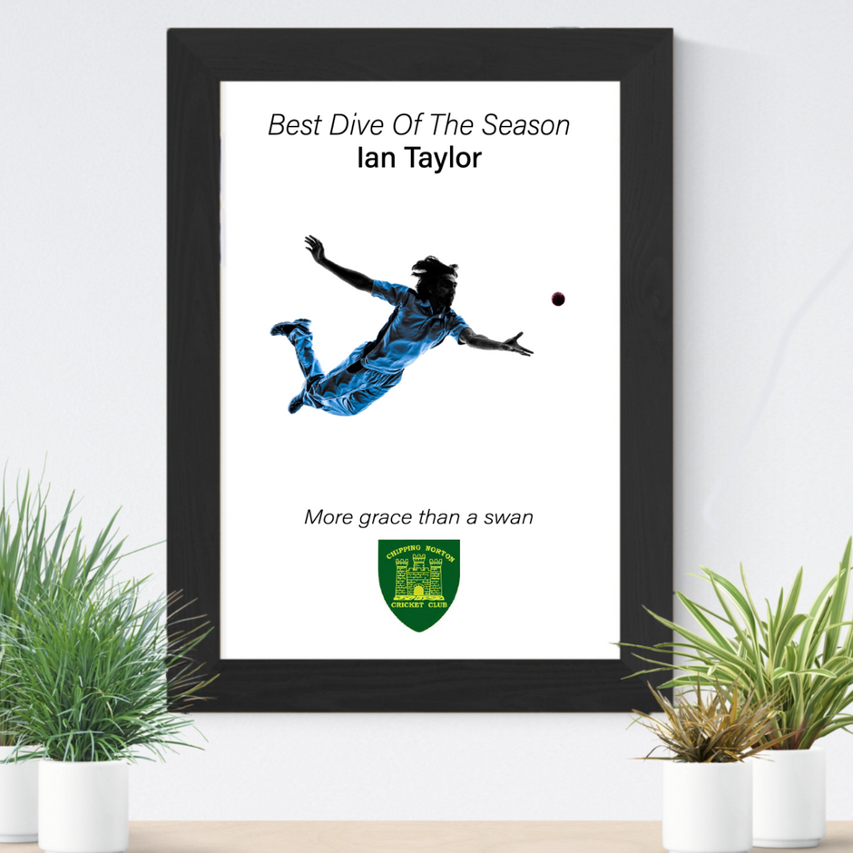 Personalised Cricket Print