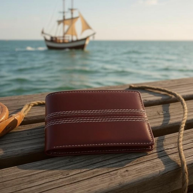Personalised Vintage Leather Cricket Wallet