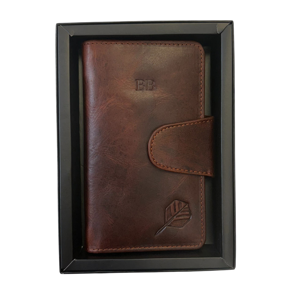Personalised Leather Darts Wallet Case