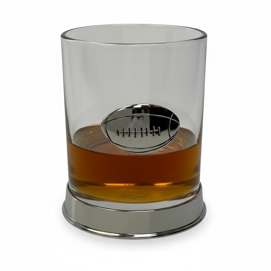 Personalised Rugby Whisky Glass | Unique Rugby Gift UK