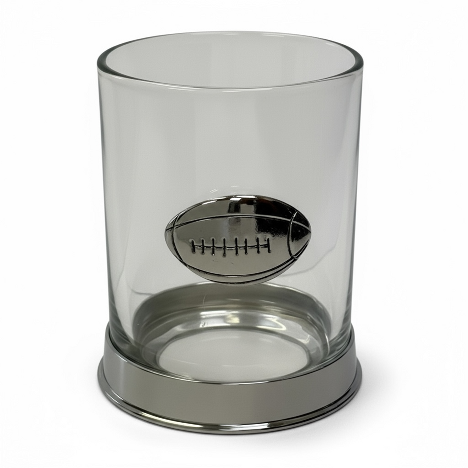Personalised Rugby Whisky Glass | Unique Rugby Gift UK