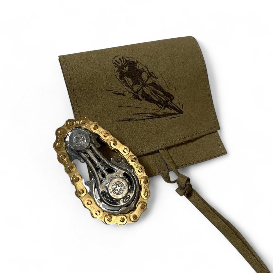 Personalised Cycling Gadget with Calf Leather Pouch | The Perfect Gift for Cyclists