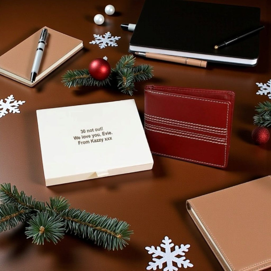 Personalised Vintage Leather Cricket Wallet