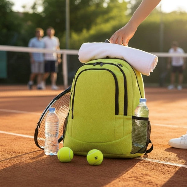 Tennis Rucksack Made From Tennis Ball Material