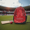 Personalised Cricket Red Rucksack