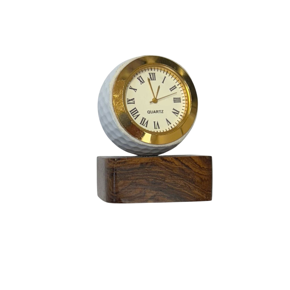 Personalised Golf Ball Clock – Engraved Commemorative Gift