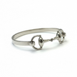 Personalised Sterling Silver Snaffle Bangle