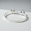 Personalised Sterling Silver Snaffle Bangle
