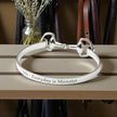 Personalised Sterling Silver Snaffle Bangle