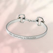 Personalised Sterling Silver Snaffle Bangle