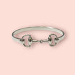 Personalised Sterling Silver Snaffle Bangle
