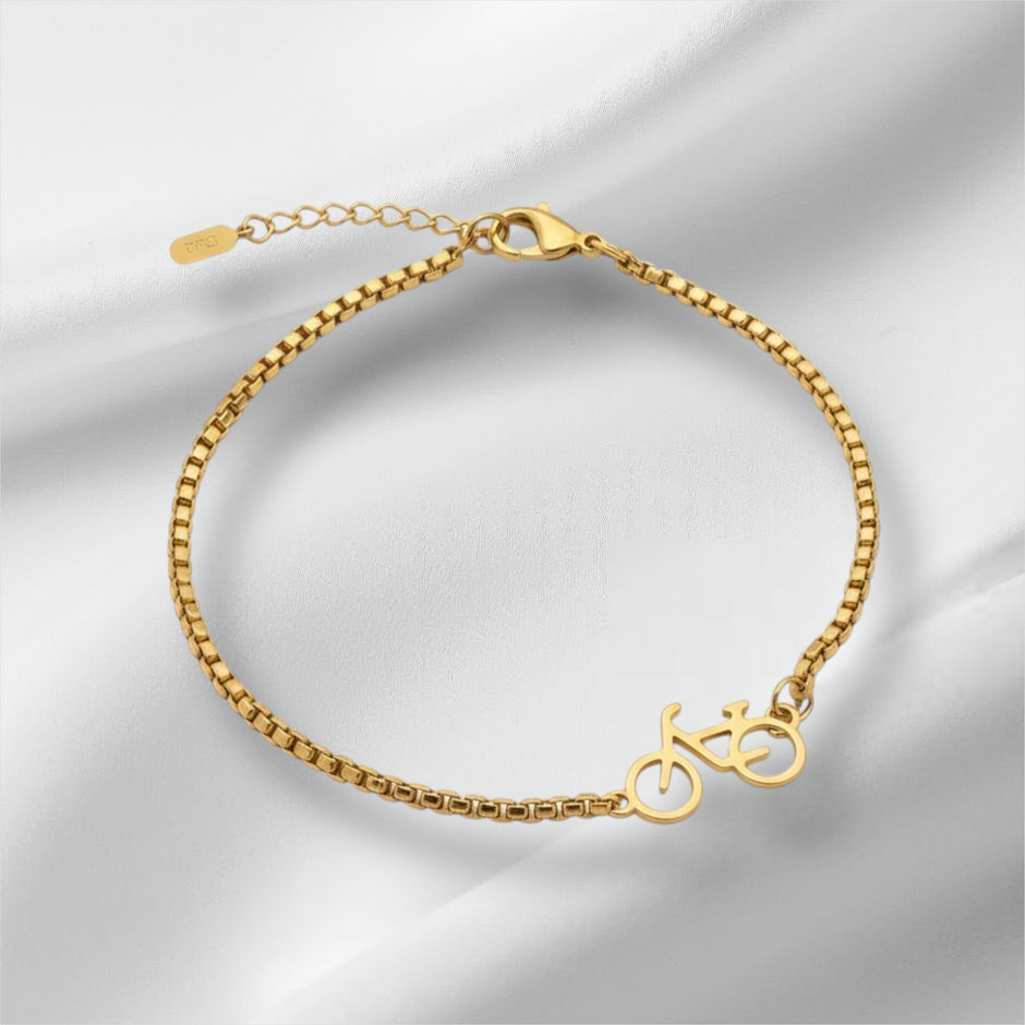 Personalised Cyclists Bracelet In Gold Or Silver