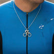 Personalised Cycling Necklace For Bike Enthusiasts