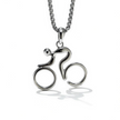 Personalised Cycling Necklace For Bike Enthusiasts
