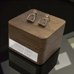 Sterling Silver & Rose Gold Equestrian Stirrup Earrings