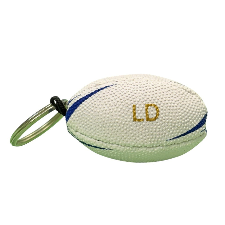 Rugby Ball Keyring - Handmade Rugby Gift for Fans