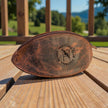 Personalised Leather Rugby Ball Wash Bag