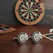 Personalised Dartboard With Darts Cufflinks