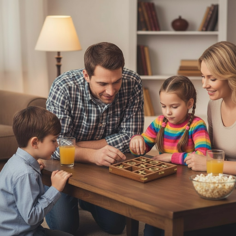 Cricket Tour Bus Personalised Tic Tac Toe