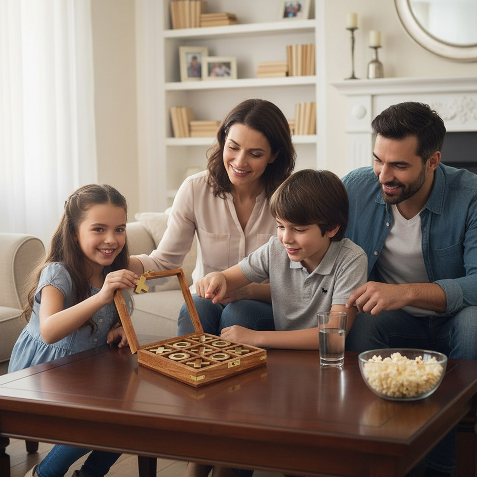 Cricket Tour Bus Personalised Tic Tac Toe