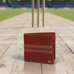Personalised Vintage Leather Cricket Wallet