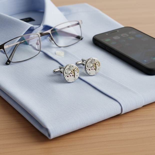 Personalised Gear Cufflinks