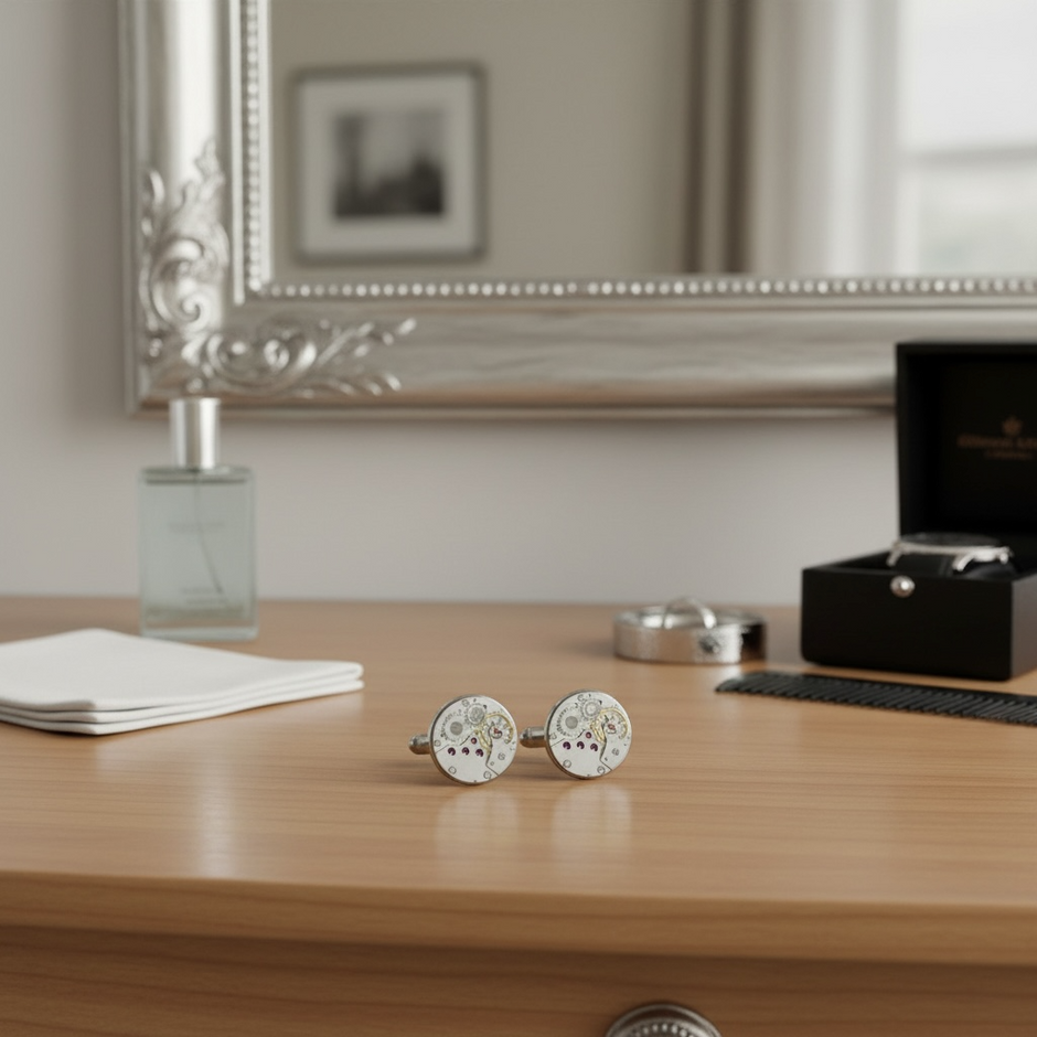 Personalised Gear Cufflinks