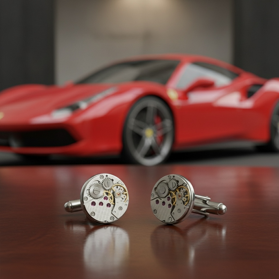Personalised Gear Cufflinks