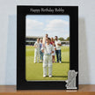 Personalised Cricket Photo Frame With Bat & Stumps Motif