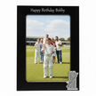 Personalised Cricket Photo Frame With Bat & Stumps Motif