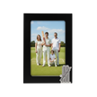 Personalised Cricket Photo Frame With Bat & Stumps Motif