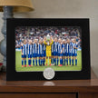 Personalised Rugby Photo Frame With Rugby Ball Motif