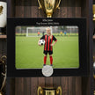 Personalised Football Photo Frame With Ball Motif