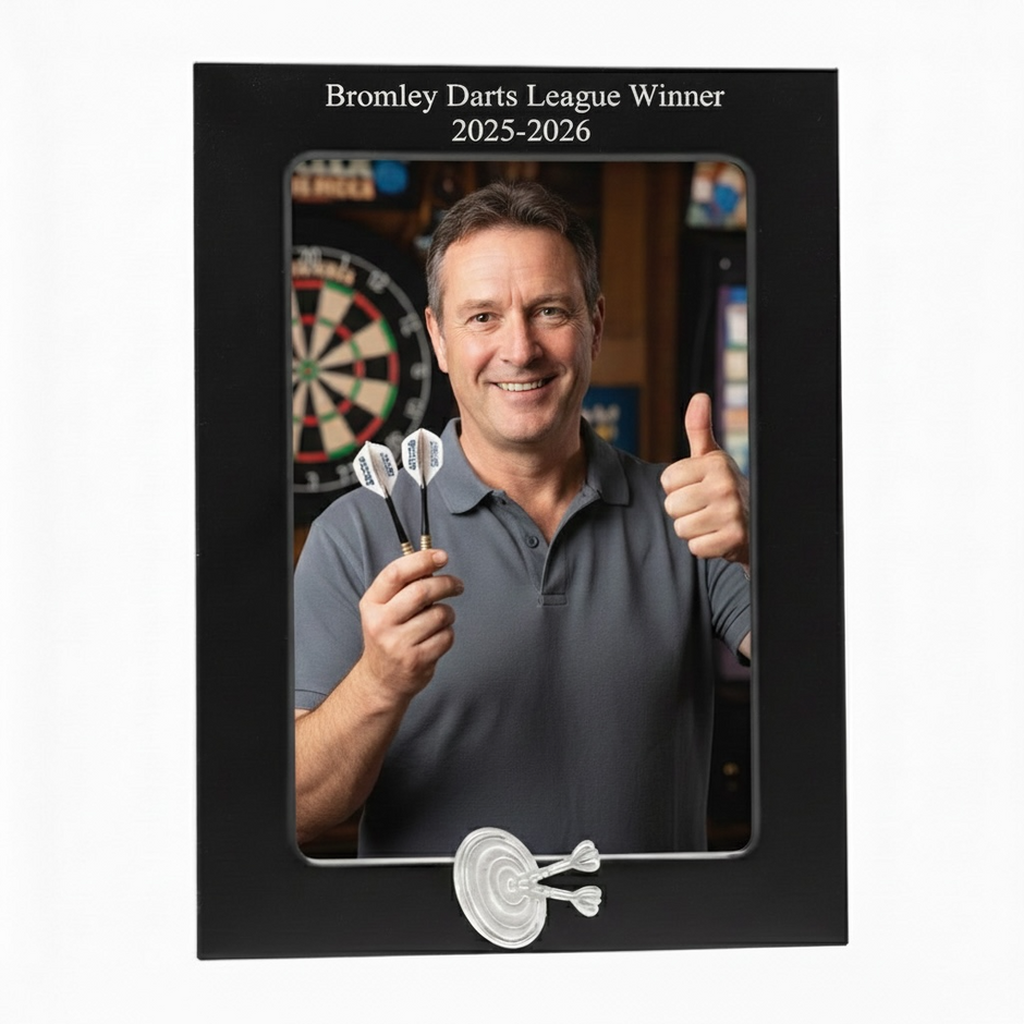 Personalised Darts Photo Frame