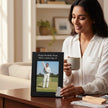 Personalised Cricket Photo Frame With Bat & Stumps Motif