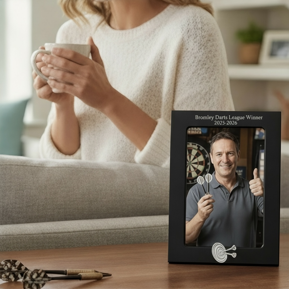 Personalised Darts Photo Frame