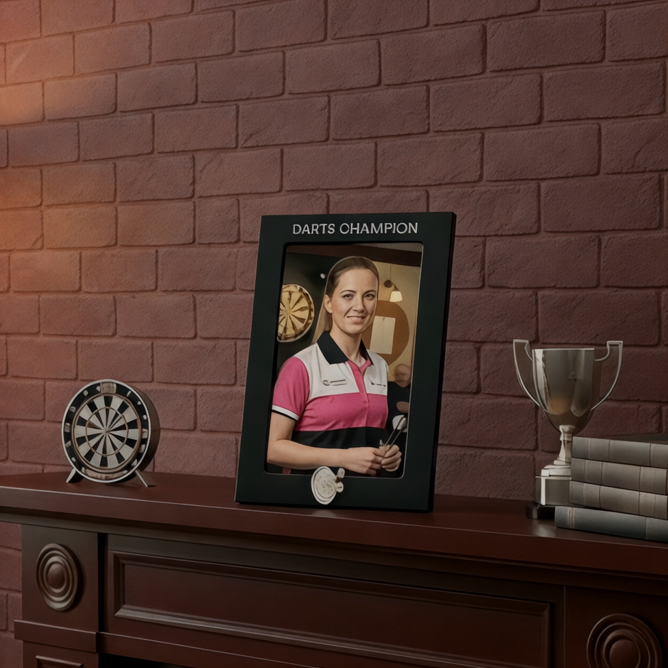 Personalised Darts Photo Frame
