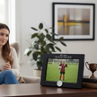 Personalised Football Photo Frame With Ball Motif