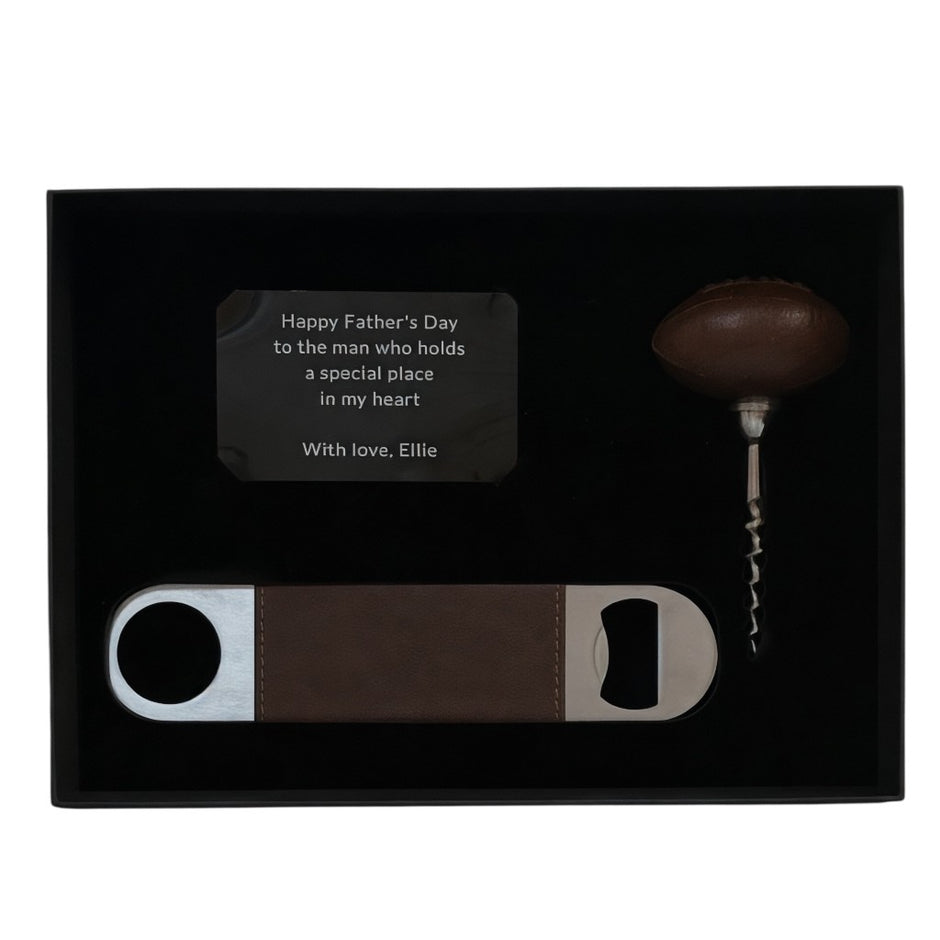 Personalised Rugby Gift Set for Men – Unique Rugby Gifts for Him, Father’s Day & Birthday Present