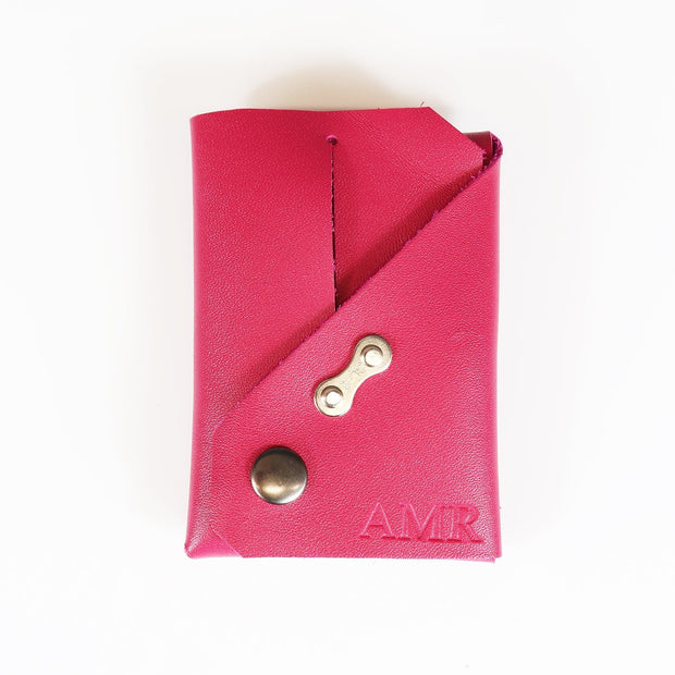 Personalised Recycled Cycling Wallet Pink