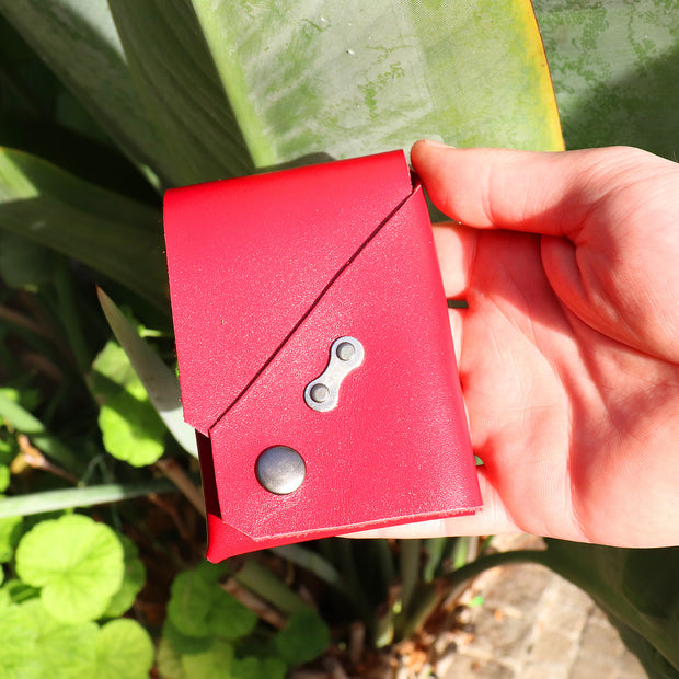 Personalised Recycled Cycling Wallet Red