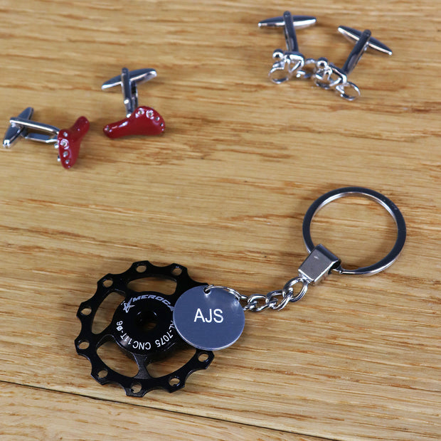 Personalised Bike Derailleur Keychain
