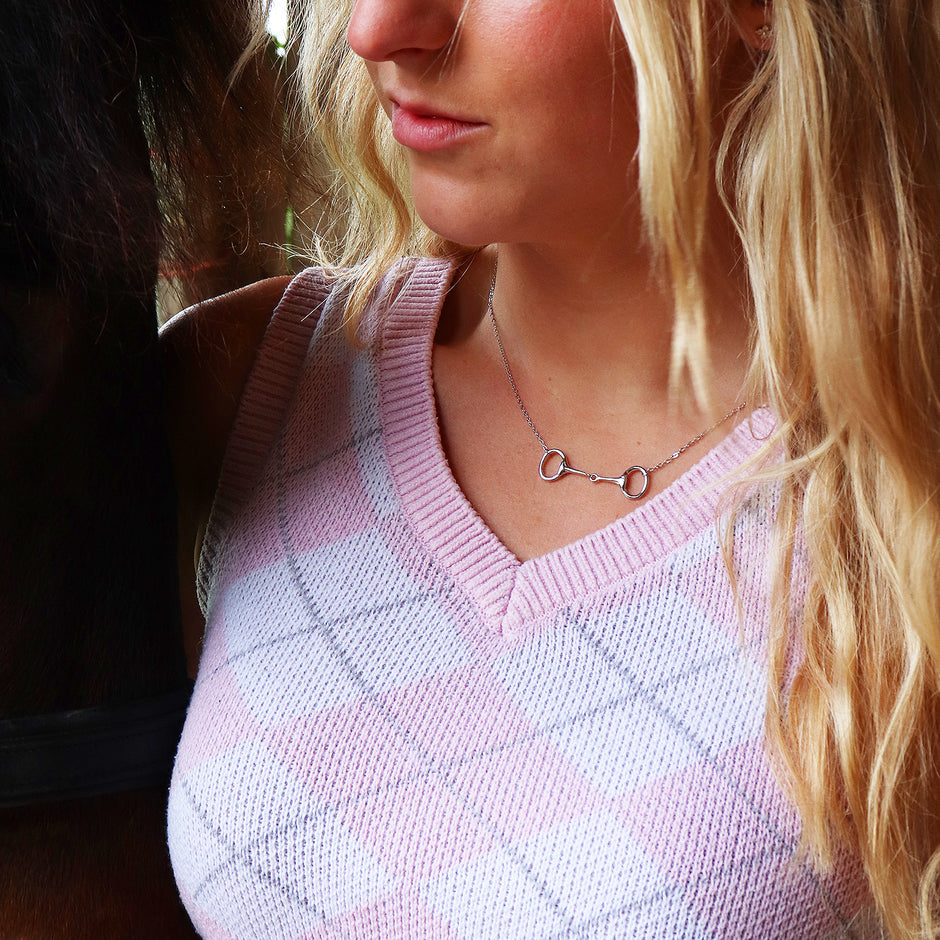Personalised Gold, Silver or Rose Gold Silver Stirrup Necklace