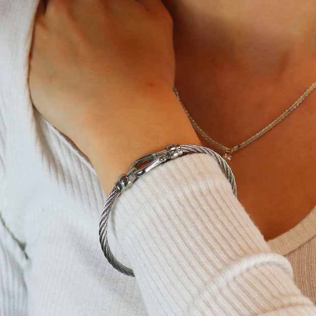 Personalised Horseshoe Bangle