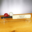 Personalised Wooden Mini Cricket Bat – Custom Engraved Gift with Free Display Stand
