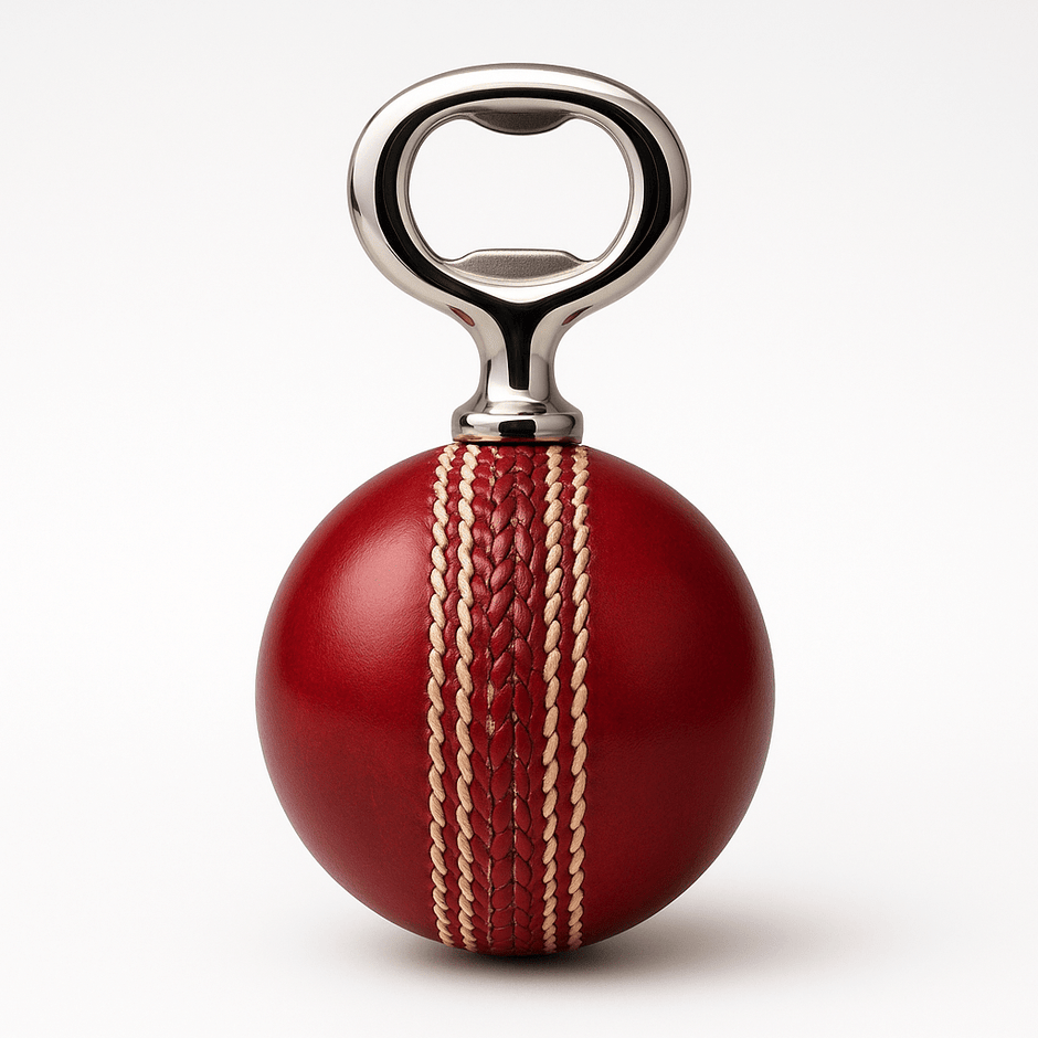 Personalised Cricket Ball Bottle Opener, Full Size Ball