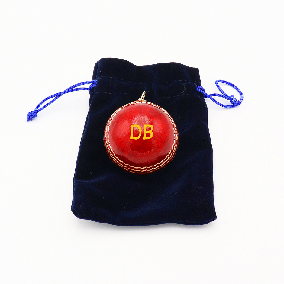Personalised Miniature Cricket Ball Keyring