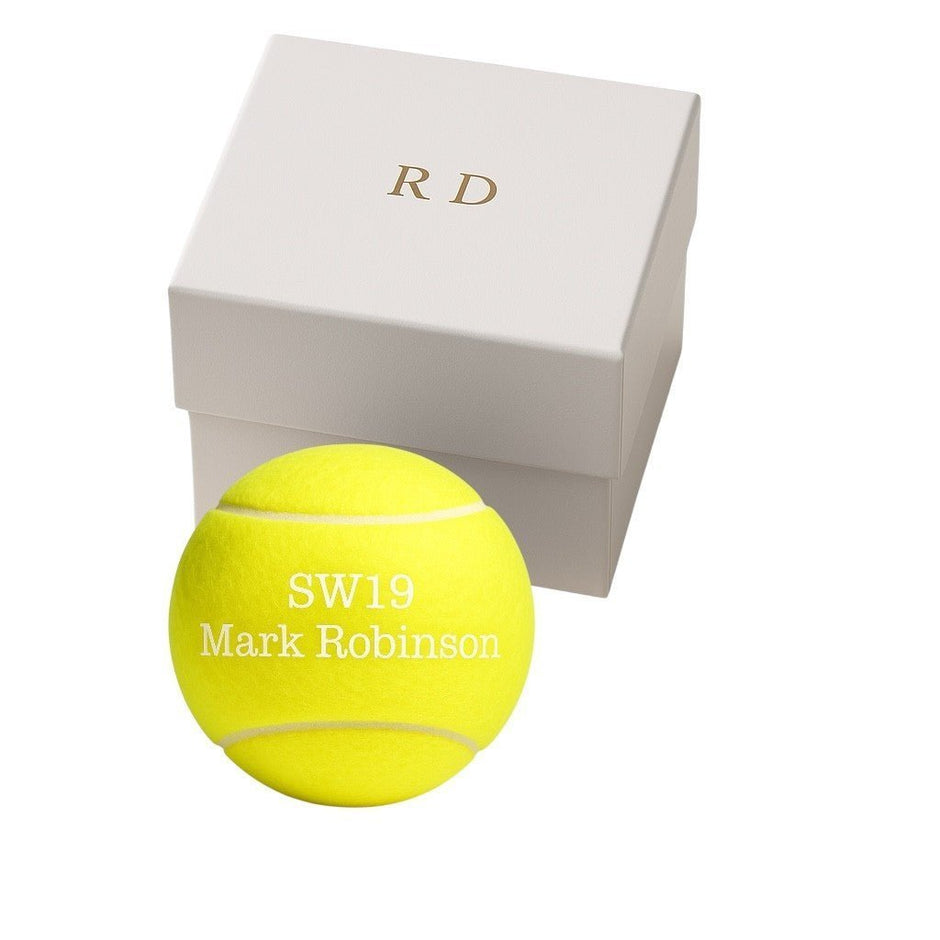 Personalised Wimbledon Themed Tennis Ball & Presentation Stand