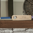 Personalised Mini Cricket Bat With Clock With Free Display Stand