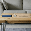Personalised Mini Cricket Bat With Clock With Free Display Stand
